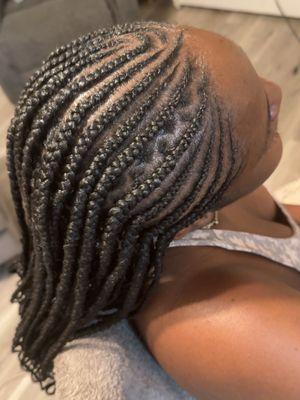 Braids with cornrows (kids friendly)