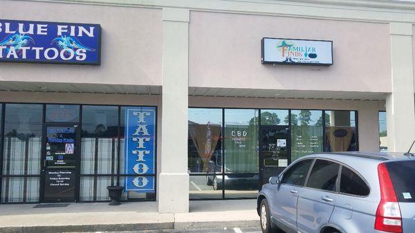 Located next to Bluefin Tattoo.