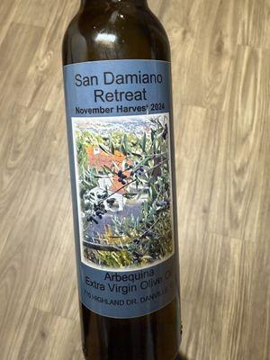 Olive oil from San Damiano's olive trees