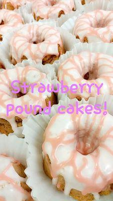 Strawberry mini pound cakes are so fruity and delish!