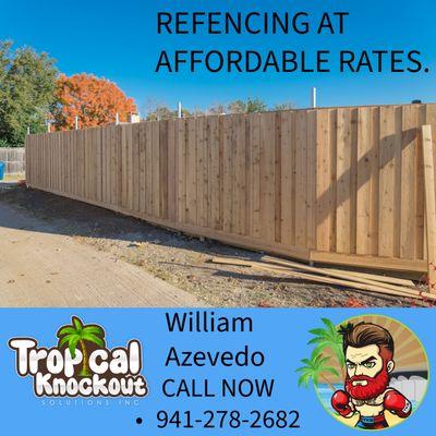 Wood Fence Installation