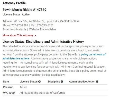 Riddle Edwin M Attorney At Law