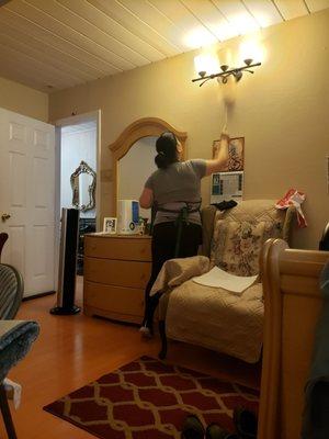 Bedroom my worker clean