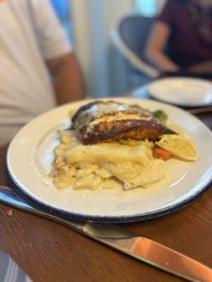 Grouper with potatoes and veggies