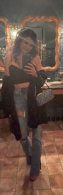 Top and jeans are from A Flyy Girls Closet