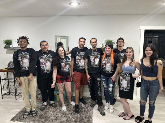 Here is all my shirts made perfectly everyone loved them and will FOREVER rock them