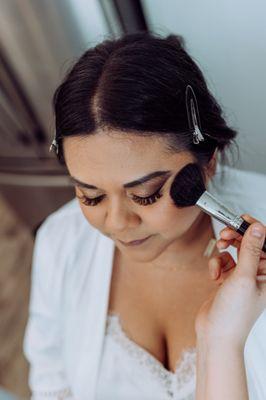 Wedding lashes! Looked great, per usual. Done by Cindy.