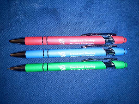 Free stylus pen with standard service call during regular business hours.... And we still don't move storage buildings