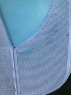 Paint also where it isn't suppose to be.