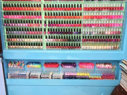This is only half of the nail color selection! The gel options are on the bottom section.