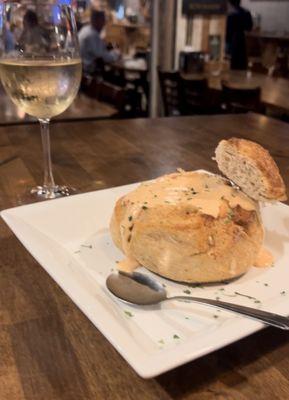 Lobster bisque on special. Yummm