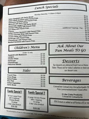 Milano's Italian Restaurant, 3500 GA-34, Sharpsburg, GA 30277, US ...