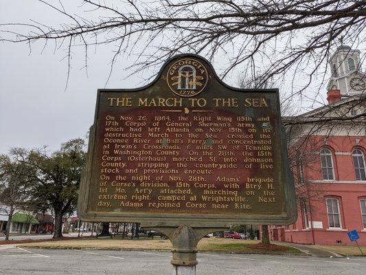 The March to the Sea Historical Marker