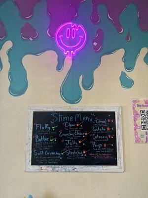 Slime making menu