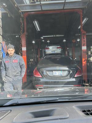 Rotated rims and tires