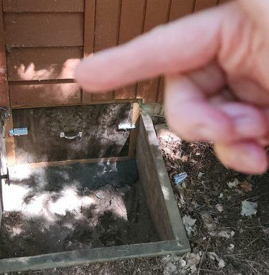 The Arrow Insulation guys, Ricardo and Jose, even built us a sturd replacement door for our crawl space after the old one was toast.