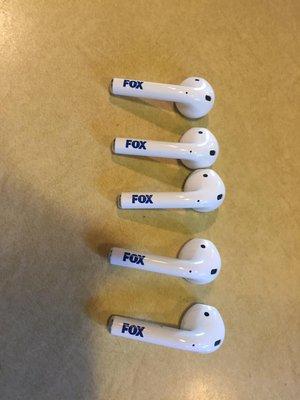 Custom brand logo printed on Apple AirPods