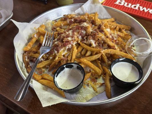 Loaded fries are huge!