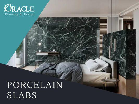 Bold. Refined. Striking. Oracle Flooring & Design's porcelain slabs redefine modern design for walls, floors, and more.