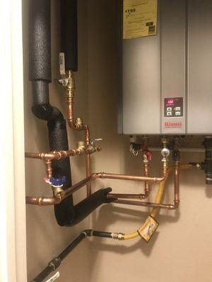 Tankless unit installation