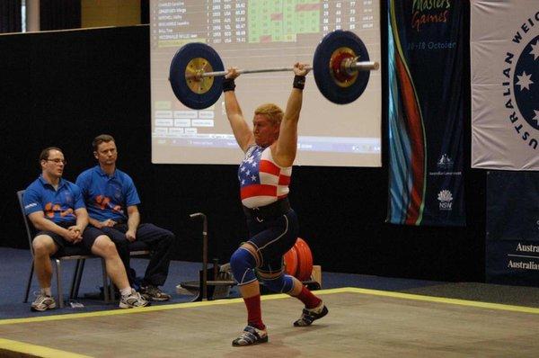 World Master Games, 2013 LJ takes Gold Sets Master CJ record. 70 KG.