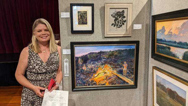 Award winning artist and art teacher Tina Rawson