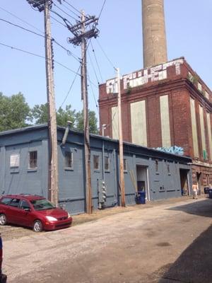 Maxwell Auto is located in the Pierce Arrow Complex. Our smokestack is visible from miles away.