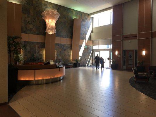 Lobby you enter before u reach pharmacy.