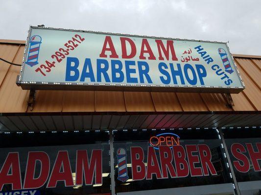 Adam Barbershop, where real men get hair cuts!