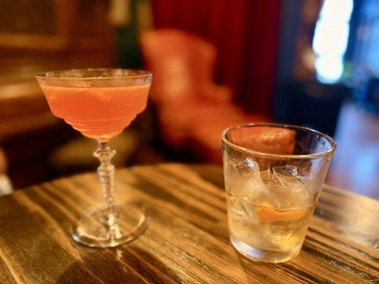 Paper plane & old fashioned