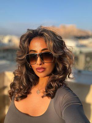 Hair, color and style