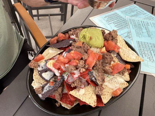 Beef nachos