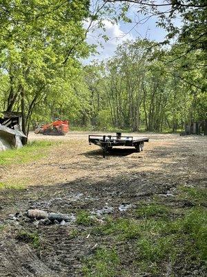 Clearing 10 acres in Manvel. Call us for your land clearing needs. 281-482-0068