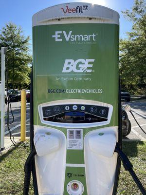EV chargers available