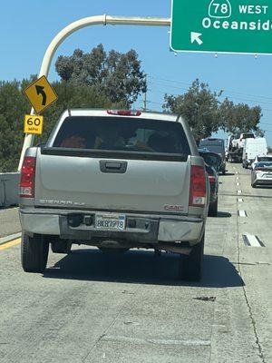 Company truck almost hit my car