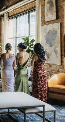 1 blowout and 2 updo examples from my wedding party