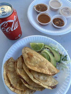 shrimp tacos dorados