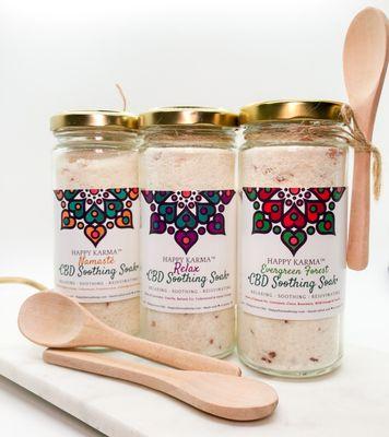 3 CBD Soothing Soaks to choose from