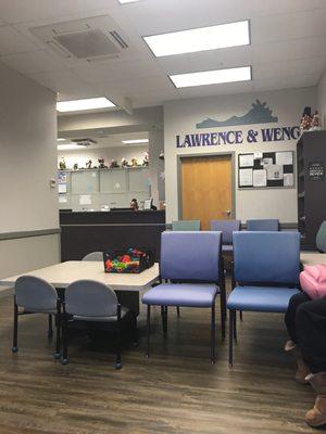 Waiting room remodeled. Very clean and cozy.