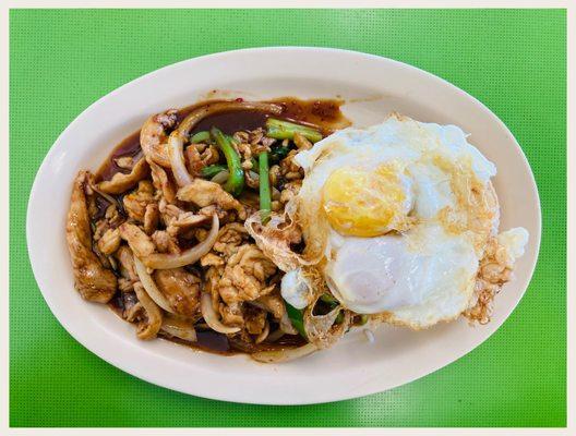 Sweet Chili Paste Chicken x Eggs.