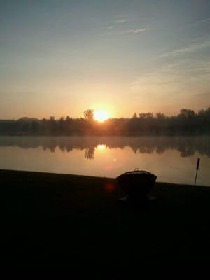 Dawn at the camp site!