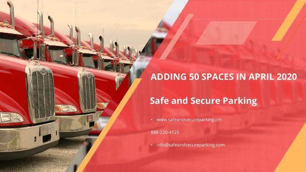 Adding space for truck parking.