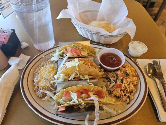Ground beef taco plate!