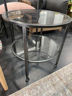 Cool glass side table