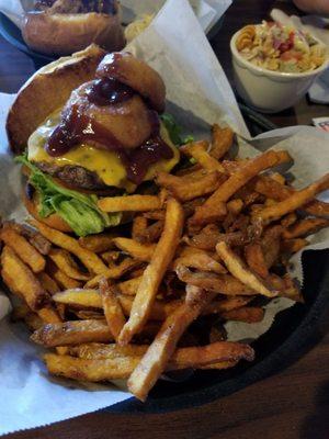 SOUTHWESTERN BURGER with Homemade fries!