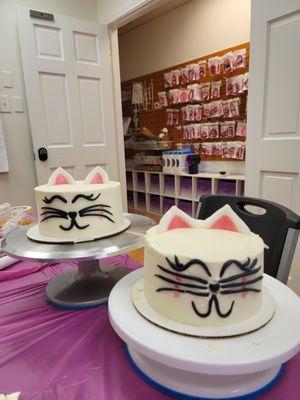 Mine is in the front, instructor's in the back