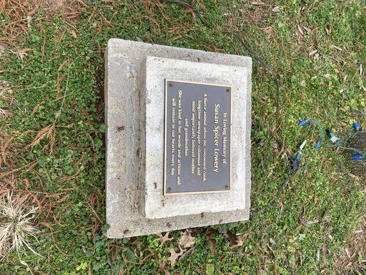 Susan Lowery Memorial