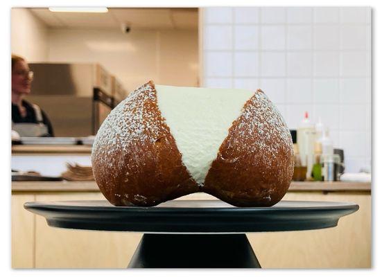 Milk Cream Bun ($8.00). Picture perfect!! :D lol