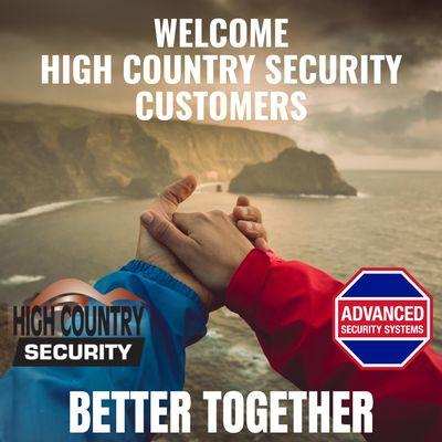 High Country Security is now part of Advanced Security Systems!