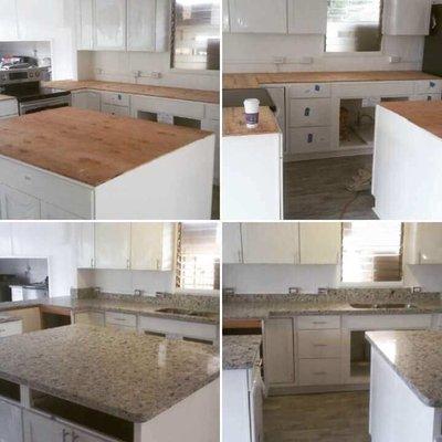 Counter top fabrication and installation